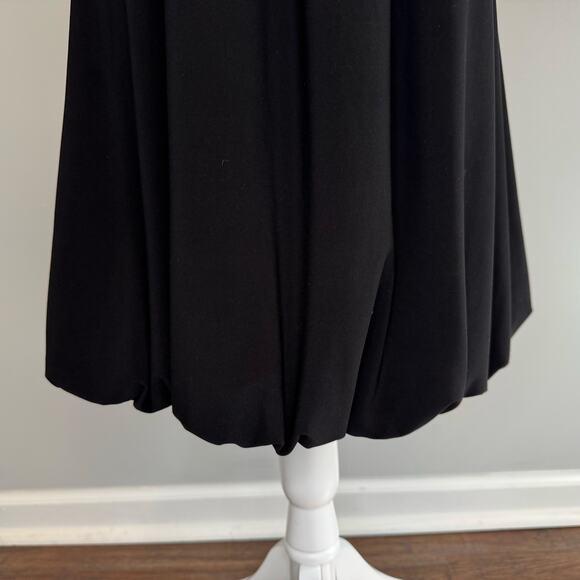 White House Black Market size XS stretchy black knee length dress - Picture 10 of 12